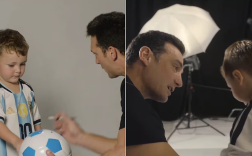 Tiene cuatro años, es furor con sus videos sobre fútbol y conoció a Lionel Scaloni: “Una locura”
